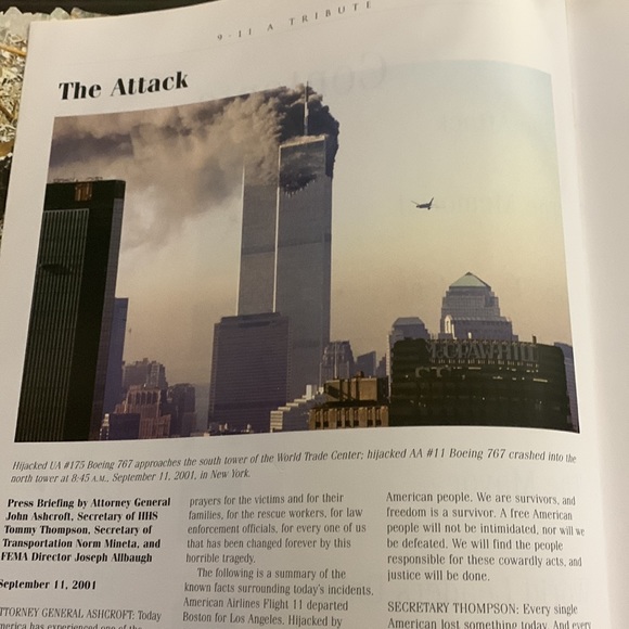 9-11 a tribute 192 pgs of photos and stories. Hardback book . - Picture 5 of 8